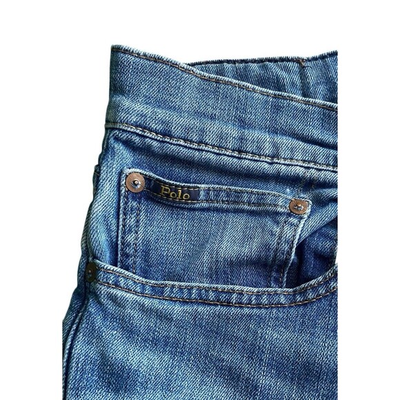 Polo Ralph Lauren Men’s Slim Straight Jeans 34x30 Medium Wash Stretch Denim Blue - Picture 3 of 8